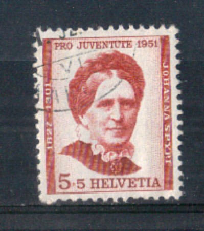 1951 - LOTTO/SVI512U - SVIZZERA - 5+5c. PRO JUVENTUTE - USATO