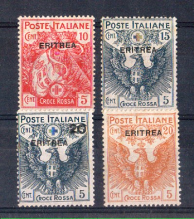 1916 - LOTTO/ERIT44CPL - ERITREA -  CROCE ROSSA - LING.