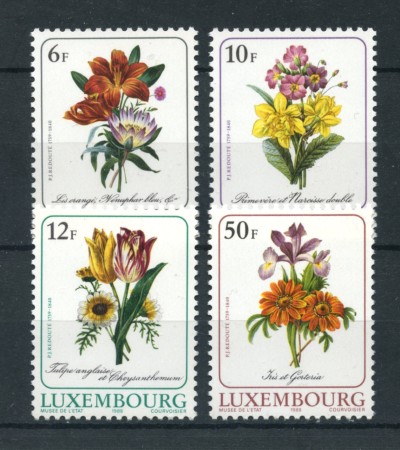 1988 - LOTTO/19897 - LUSSEMBURGO - FIORI 4v. -  NUOVI