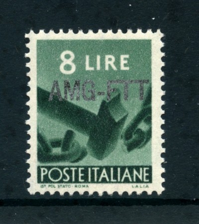 1949/50 - LOTTO/23721 - TRIESTE A -  8 LIRE DEMOCRATICA - NUOVO