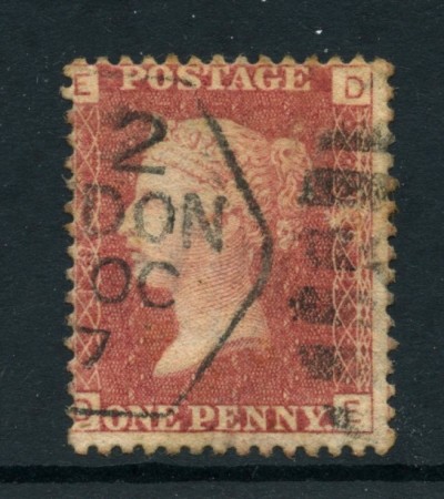 1858/64 - GRAN BRETAGNA - 1P. ROSSO  - USATO - LOTTO/27808