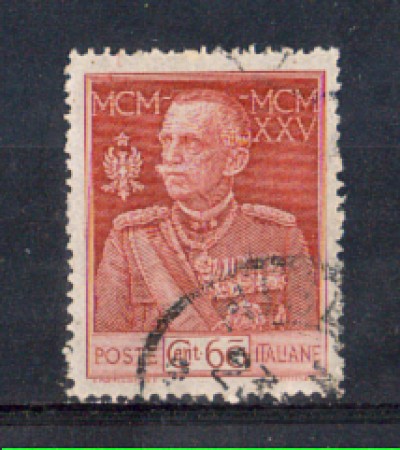 1925 - LOTTO/REG186U - REGNO - 60c. GIUBILEO - D.13,5 - USATO