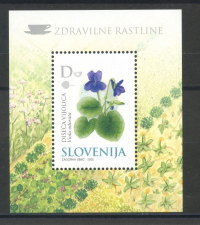2002 - SLOVENIA - PIANTE MEDICINALI  FOGLIETTO - NUOVO - LOTTO/34172