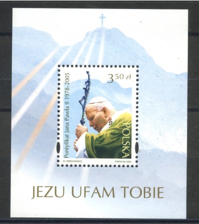 2005 - POLONIA -  LOTTO/35945 - IN MEMORIA DI PAPA G. PAOLO II° - FOGLIETTO - NUOVO -