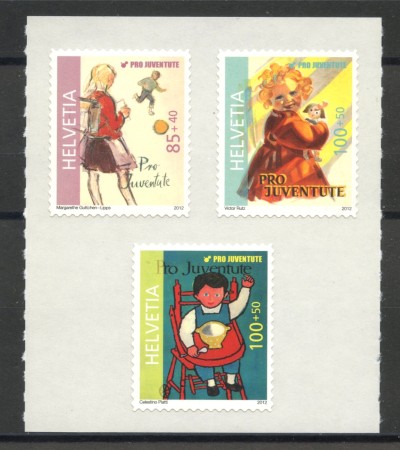 2012 - SVIZZERA - LOTTO/37818 - PRO JUVENTUTE 3v. - NUOVI