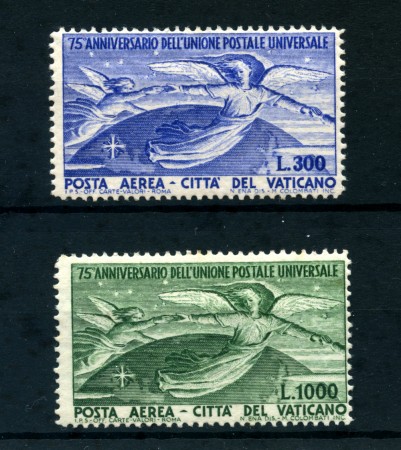 1949 - LOTTO/23736 - VATICANO - POSTA AEREA ANNIVERSARIO UPU 2v. - LING.