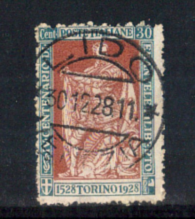 1928 - LOTTO/REG232UC - REGNO - 30c. E.FILIBERTO D.13 - USATO