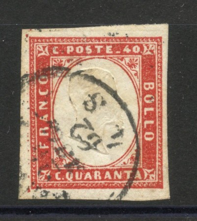 1862 - SARDEGNA - LOTTO/40340 - 40 cent. ROSA CARMINIO - USATO