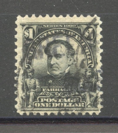 1903 - STATI UNITI - LOTTO/40853 - 1 $.  NERO  D.G.FERRAGUT - USATO