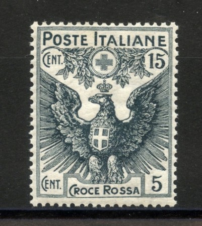 1915 - REGNO - LOTTO/38046 - 15+5 PRO CROCE ROSSA - T/L