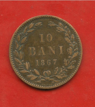 1867 - ROMANIA - 10 BANI RAME - LOTTO/M31681