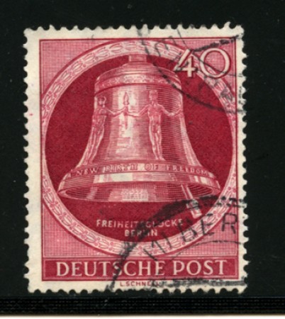 1951/52 - LOTTO/12504 - BERLINO - 40p. CAMPANA DELLA LIBERTA' - USATO