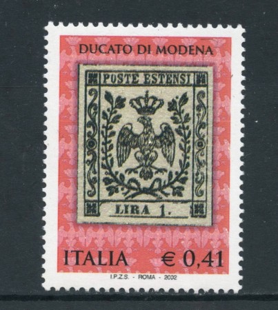 2002 - REPUBBLICA - PRIMI FRANCOBOLLI DI MODENA - NUOVO - LOTTO/25608
