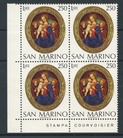 1974 - LOTTO/7956QN - SAN MARINO - NATALE - QUARTINA NUOVI