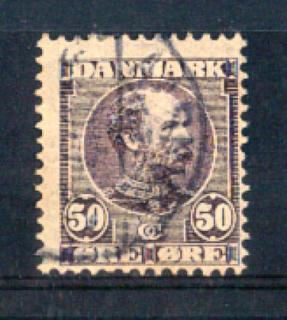 1904 - LOTTO/DAN46U - DANIMARCA - 50 ore VIOLETTO RE CRISTIANO IX° - USATO