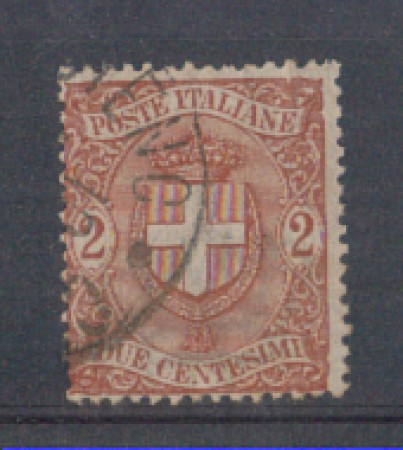 1896 - LOTTO/REG66U - REGNO - 2c. STEMMA - USATO