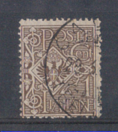 1901 - LOTTO/REG68U - REGNO - 1c. BRUNO - USATO
