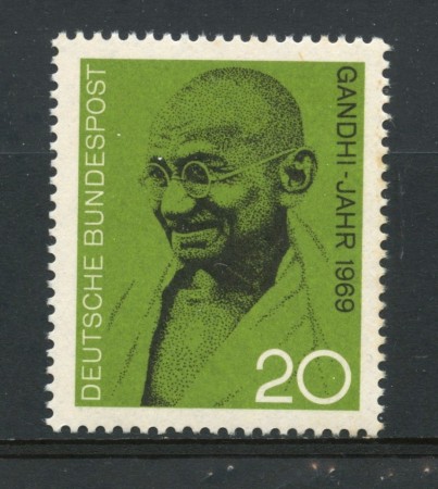 1969 - GERMANIA FEDERALE - 20p. MAHATMA GANDHI - NUOVO - LOTTO/30971