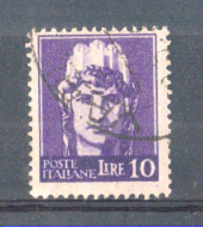 1945 - LOTTO/LUO535U - LUOGOTENENZA - 10 LIRE VIOLETTO - USATO