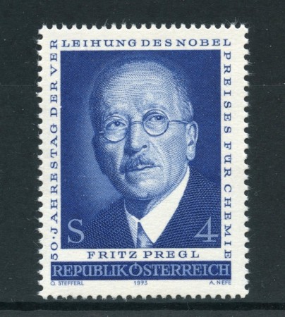 1973 - AUSTRIA - FRITZ PREGL - NUOVO - LOTTO/27998