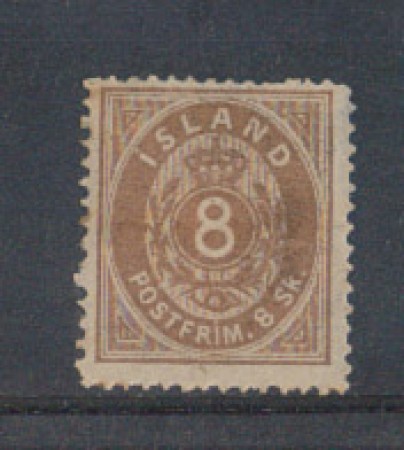 1873 - LOTTO/3750 - ISLANDA - 8 SK. BRUNO