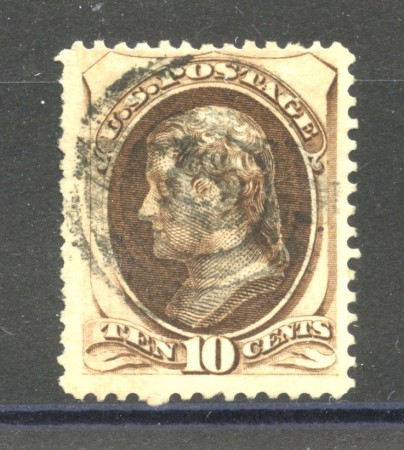 1870 - STATI UNITI - LOTTO/40842 - 10 CENT. BRUNO T.JEFFERSON - USATO