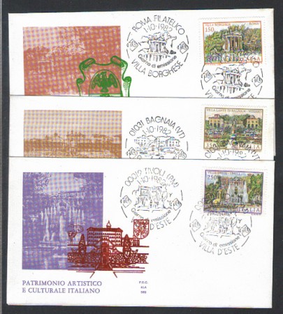 1982 - LOTTO/6773Z - REPUBBLICA - VILLE 3° SERIE - FDC