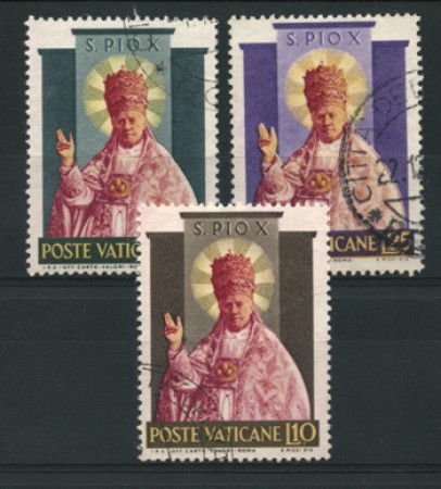 1954 - LOTTO/12088 - VATICANO - SANTIFICAZIONE DI PIO X° - USATI