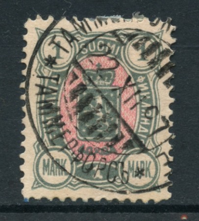 1889 - LOTTO/20468 - FINLANDIA - 1M GRIGIO ROSA USATO