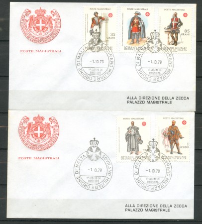 1979 - LOTTO/22382 - SMOM - ANTICHE UNIFORMI - 2 FDC