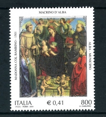 2001 - REPUBBLICA - MADONNA COL BAMBINO - NUOVO - LOTTO/25683