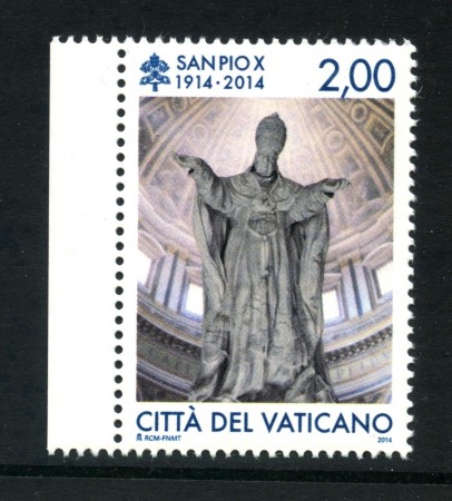 2014 - VATICANO - SAN PIO X° 1v. - NUOVO - LOTTO/30711