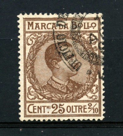 1905/11 - REGNO - MARCA DA BOLLO DA  25 CENT. OLTRE 2/10 - LOTTO/32452