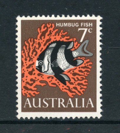 1966 - LOTTO/20414 - AUSTRALIA - 7C. PESCE  HUMBUG -NUOVO