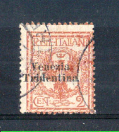 1918 - LOTTO/TNT20U - TRENTINO - 2c. ROSSO BRUNO USATO