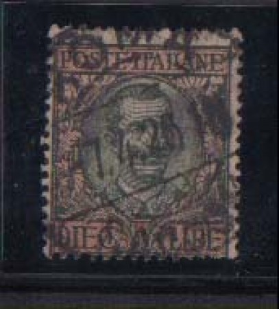 1910 - LOTTO/REG91U -  REGNO - 10 LIRE FLOREALE USATO