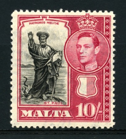 1938 - LOTTO/12258 - MALTA - 10 s. RE GIORGIO VI° - NUOVO