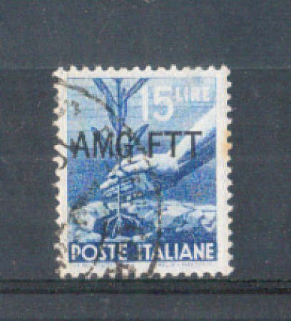 1949 - LOTTO/10242U - TRIESTE A - 15 LIRE DEMOCRATICA  USATO