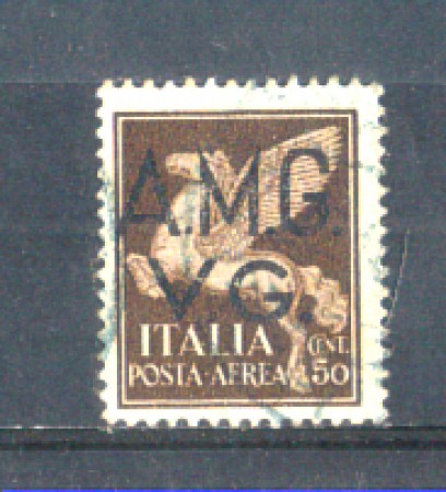 1945/47 - LOTTO/AMGA1U - VENEZIA GIULIA - 50 CENTESIMI POSTA AEREA USATO