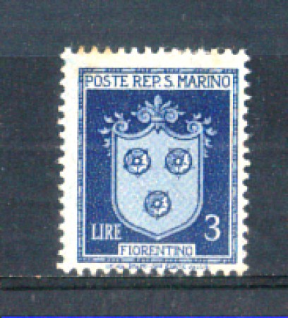 1945 - LOTTO/RSM287L - SAN MARINO - 3 LIRE STEMMI LING.