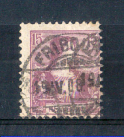 1907 - LOTTO/SVI118U - SVIZZERA - 15c. VIOLETTO - USATO
