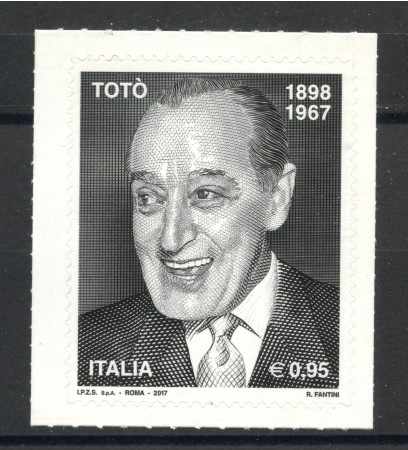 2017 - REPUBBLICA - ANTONIO DE CURTIS  TOTO' - NUOVO - LOTTO/37023