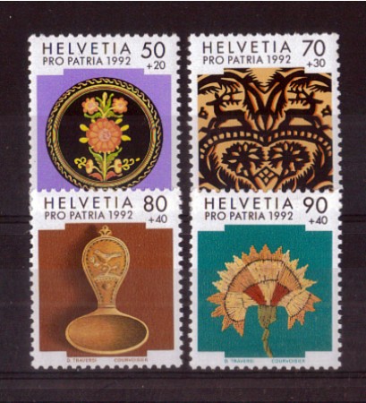 1992 - LOTTO/SVI1402CPN - SVIZZERA - PRO PATRIA  4v. - NUOVI