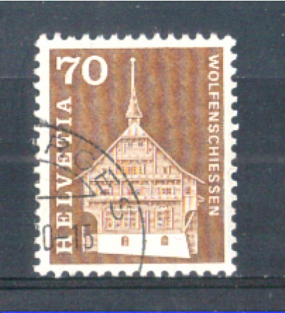 1967 - LOTTO/SVI795U - SVIZZERA - 70c. EDIFICI STORICI - USATO