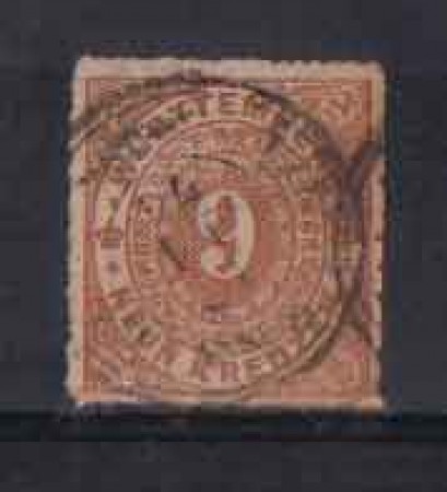 WURTTEMBERG - 1869 - LOTTO/3738 - 9k. BISTRO