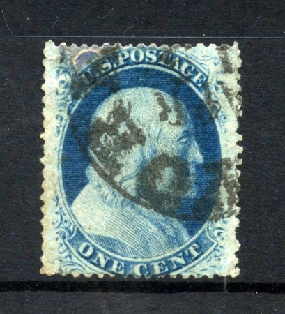 1857/61 - STATI UNITI - LOTTO/47860 - 1 CENTESIMO AZZURRO B. FRANKLIN - USATO