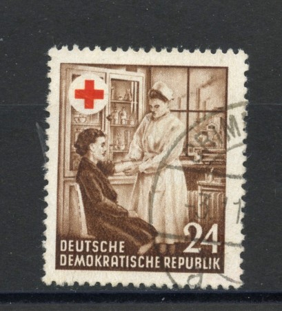 1953 - GERMANIA DDR - CROCE ROSSA - USATO - LOTTO/36095
