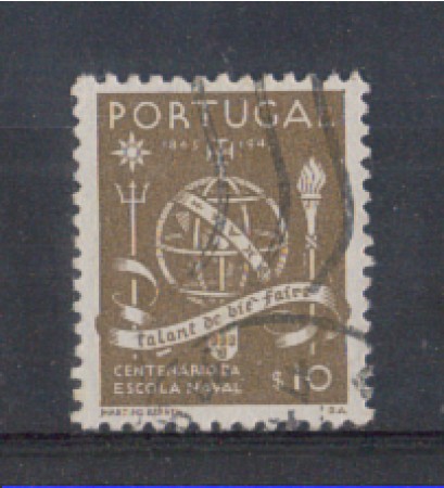 1945 - LOTTO/9719AU - PORTOGALLO - 10c. SCUOLA NAVALE - USATO