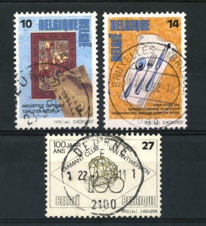 1992 - LOTTO/16871 - BELGIO - MESTIERI PRESTIGIOSI 3v. - USATI