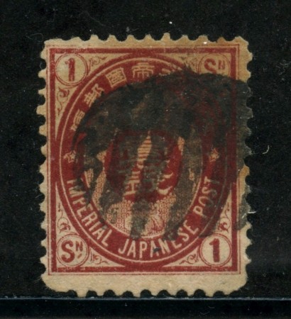 1879/83 - GIAPPONE - 1s. BRUNO ROSSO - USATO - LOTTO/29649